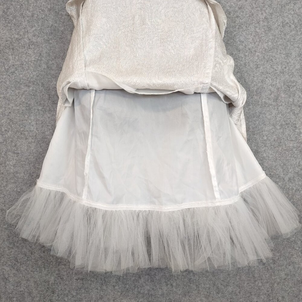 Jessica McClintock Gunne Sax Dress Juniors Sz 7 Prom Petticoat Strapless Formal - Picture 6 of 15